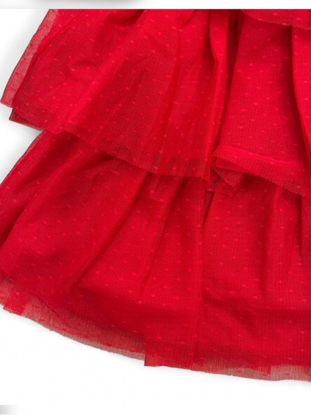 JANIE AND JACK x AMERICAN GIRL -  Red Tiered Tulle Skirt - Picture 3 of 4